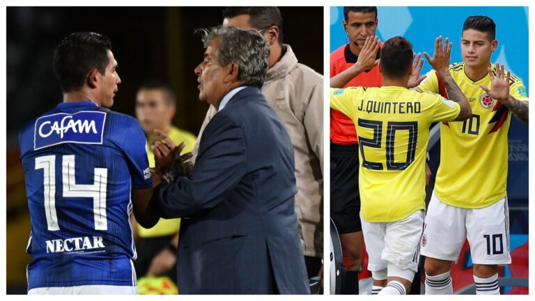 Jorge Luis Pinto pone a Mackalister Silva sobre James y Juanfer Quintero para la Selección Colombia