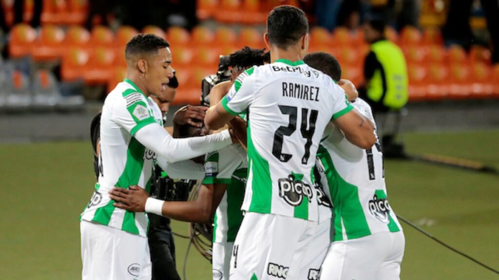 Atlético Nacional celebrando un gol.