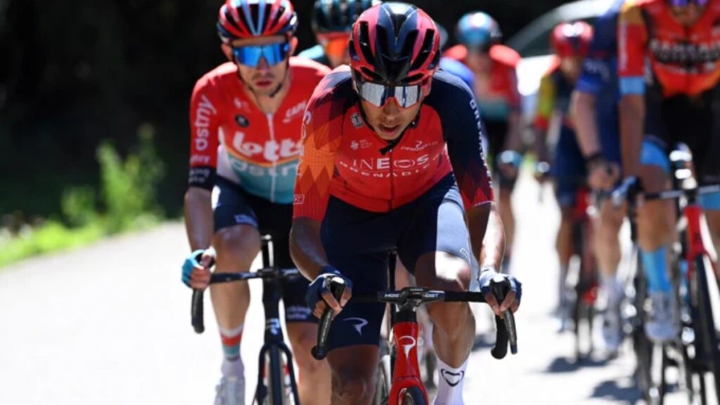 Egan Bernal en la etapa 18 de La Vuelta.