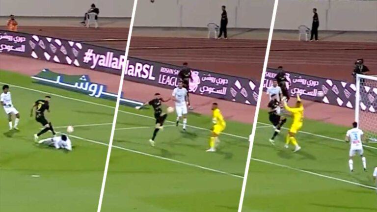 El inverosímil gol de Benzema con la rodilla da el liderato al Al-Ittihad de la Saudi Pro League