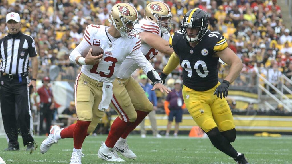 Brock Purdy tuvo una buena tarde comandando la ofensiva de 49ers. Reuters