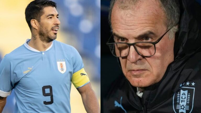 Luis Suárez , enojado con Bielsa y la Asociación Uruguaya de Fútbol