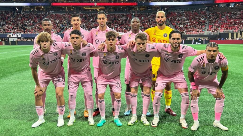 El once titular del Miami frente a Atlanta. Foto: Inter Miami.