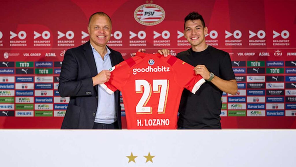 El Chucky Lozano regresa al PSV tras su paso por el Napoli. Foto: psv.nl