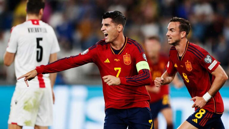 España aplasta a Georgia con hat-trick de Morata y debut soñado de Lamile Yamal