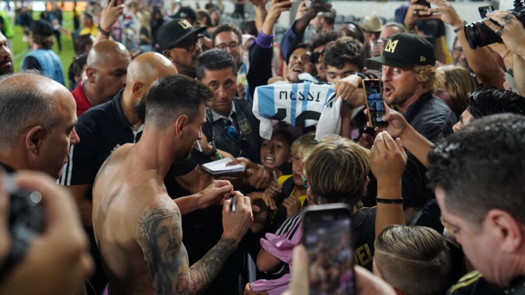 Owen Wilson se fotografió con Leo Messi