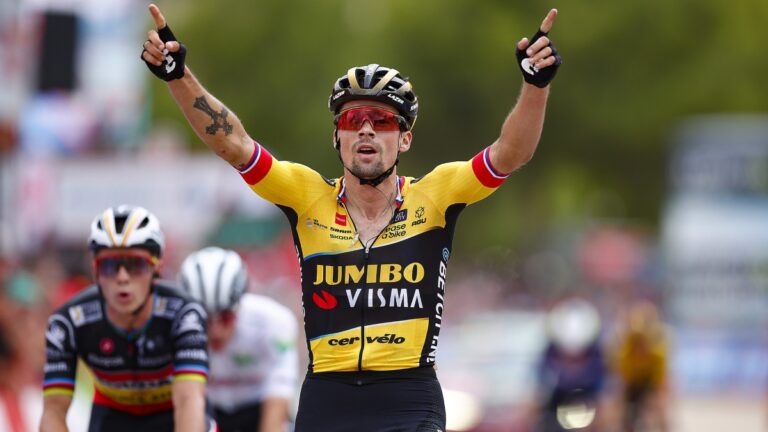 Primoz Roglic vence a Evenepoel en el sprint de la etapa 8 y Sepp Kuss es nuevo líder de La Vuelta
