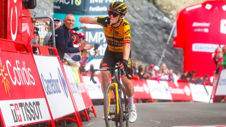 Vingegaard rompe el récord del Tourmalet y Jumbo hace un histórico 1-2-3 en la etapa reina de La Vuelta