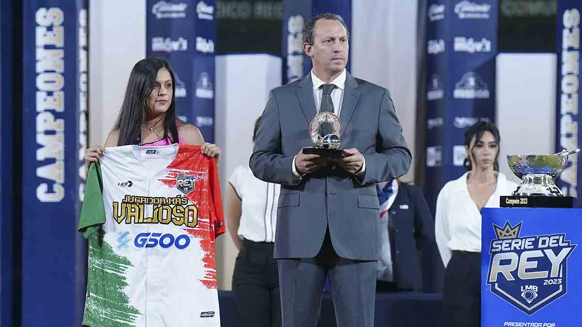 February 20, 2023 in Mexico City, Mexico: Horacio de la Vega, president of  the Mexican Baseball League (LMB), during a press conference for the launch  of the new uniform of the Mexican