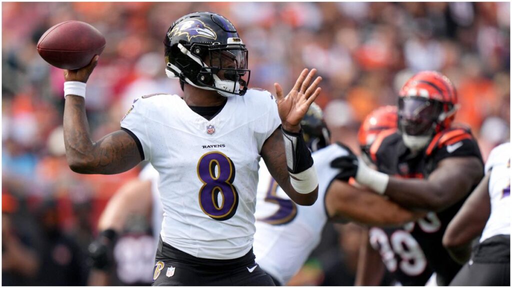 Lamar Jackson, mariscal de campo de los Ravens | Reuters; Cesare-USA TODAY Sports