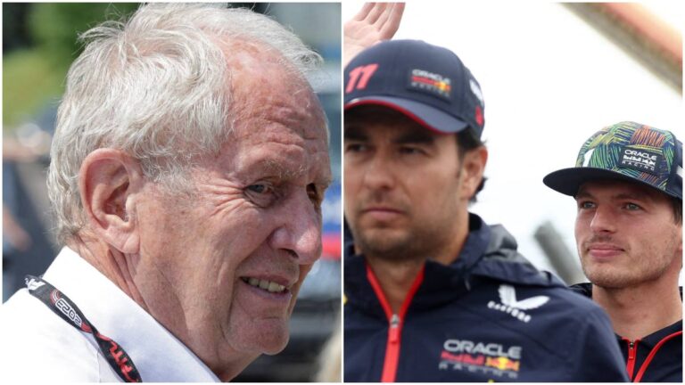 Helmut Marko: “Checo Pérez no pudo hacer frente a la velocidad de Verstappen”