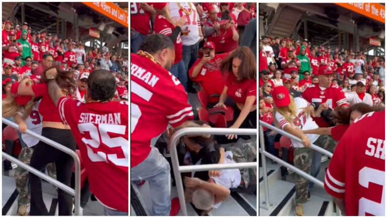 ¡Lamentable! Aficionados de los 49ers se pelean en las gradas del Levi’s Stadium