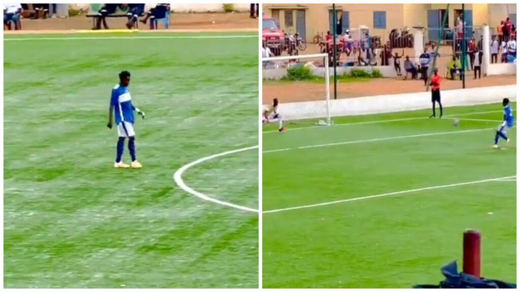 Así se cobran los penaltis en Senegal. ¡Vuelo hasta medio campo y a lo Panenka!