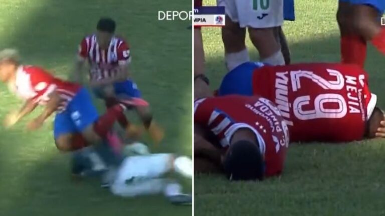 La salvaje expulsión nunca antes vista en el fútbol de Honduras: ¡Doble plancha sobre sus excompañeros!