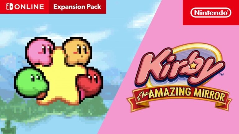 Kirby & the Amazing Mirror llegará al Nintendo Switch Online + Expansion Pack