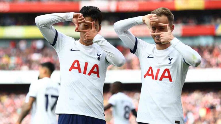 Un doblete de Son rescata el empate de Tottenham en el derbi ante Arsenal en Emirates