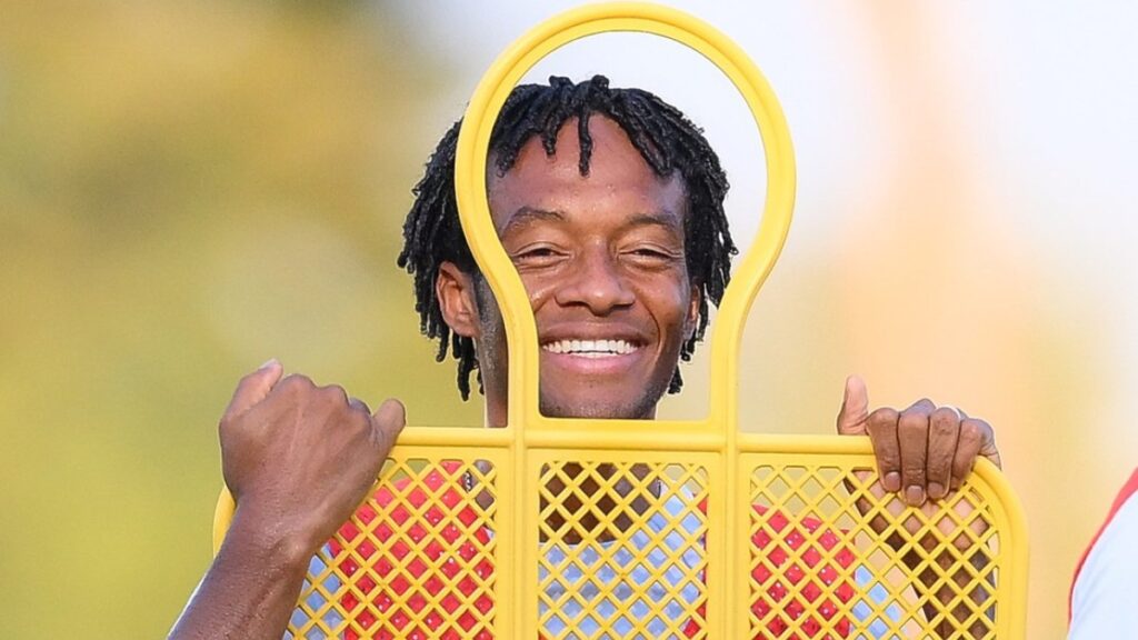 Juan Guillermo Cuadrado, en un entrenamiento. - @Inter.