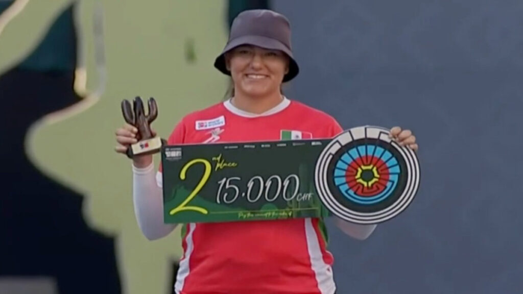 Alejandra Valencia se cuelga la medalla de plata en el Mundial de Tiro con Arco