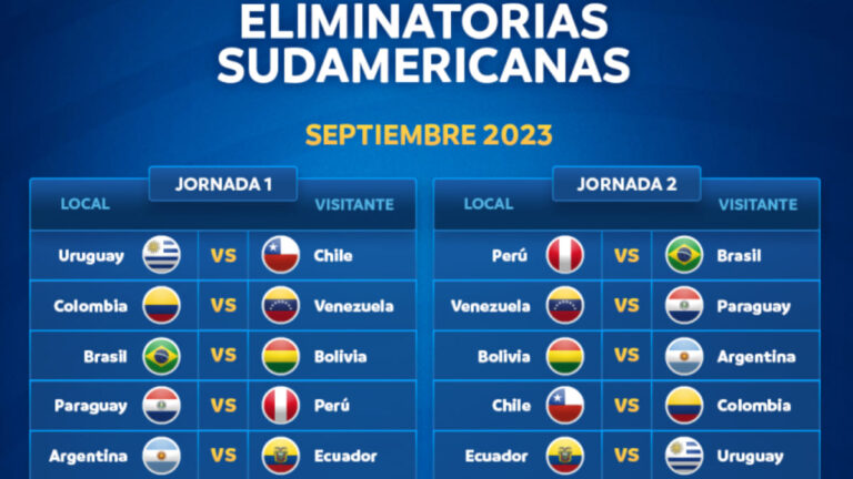Eliminatorias Sudamericanas: Fechas, partidos y dónde ver los partidos de la primera fecha