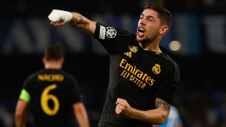 Un ‘misil’ de Fede Valverde provoca el triunfo del Real Madrid sobre el Napoli