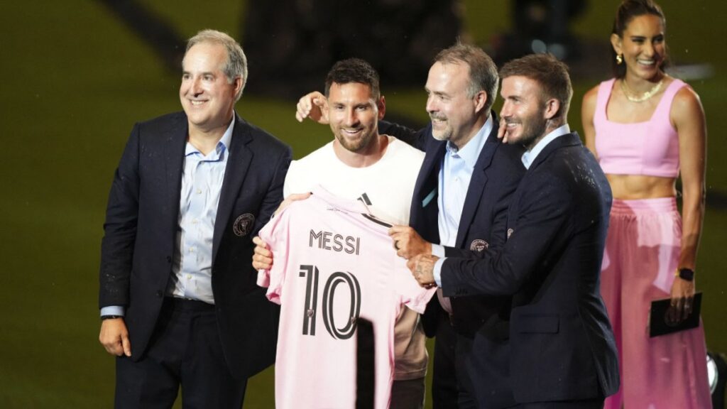 Leo Messi, en su presentación en el Inter Miami | Foto: Reuters