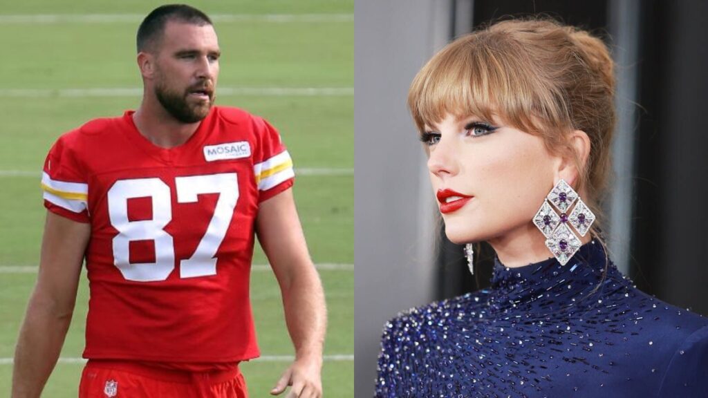 Travis Kelce y Taylor Swift.