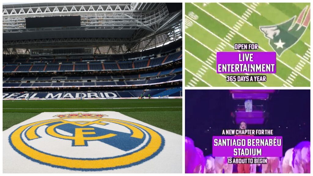 El Santiago Bernabéu hace un guiño a la NFL en su video promocional del estadio
