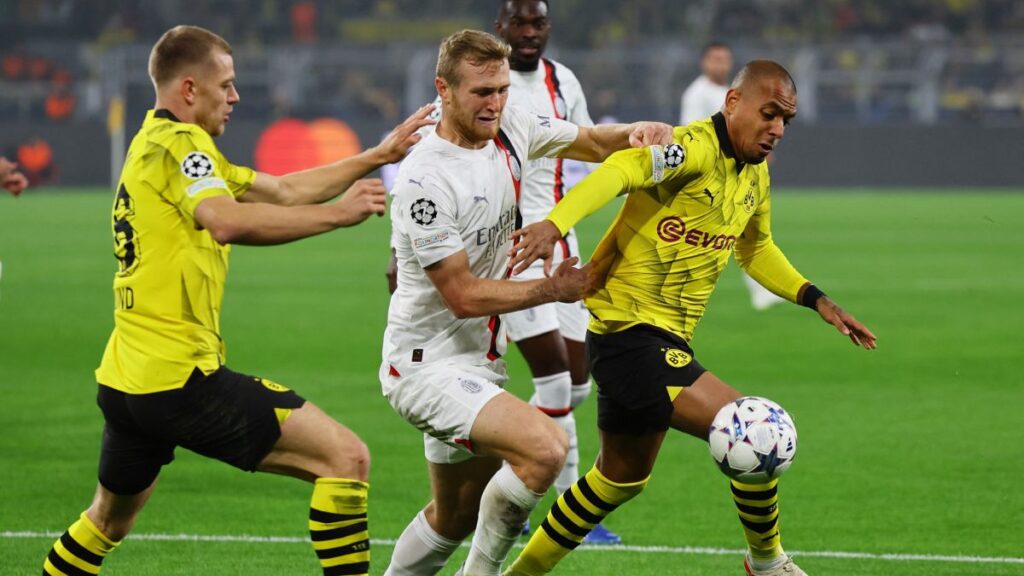 Borussia Dortmund y Milan no se hacen daño y se llevan un punto insuficiente