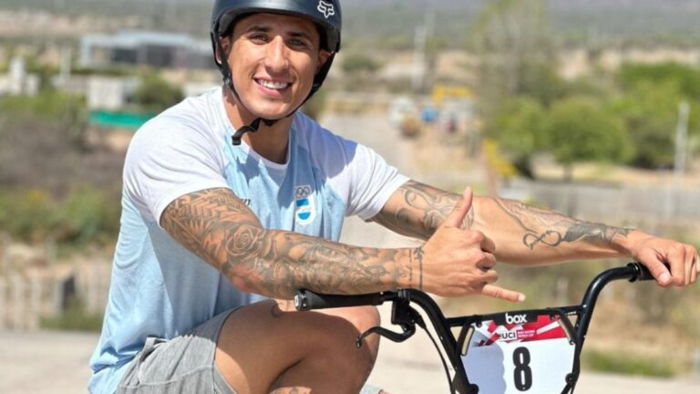 Nicolas Torres, único latinoamericano en el podio de la Copa del Mundo de Ciclismo BMX de Argentina