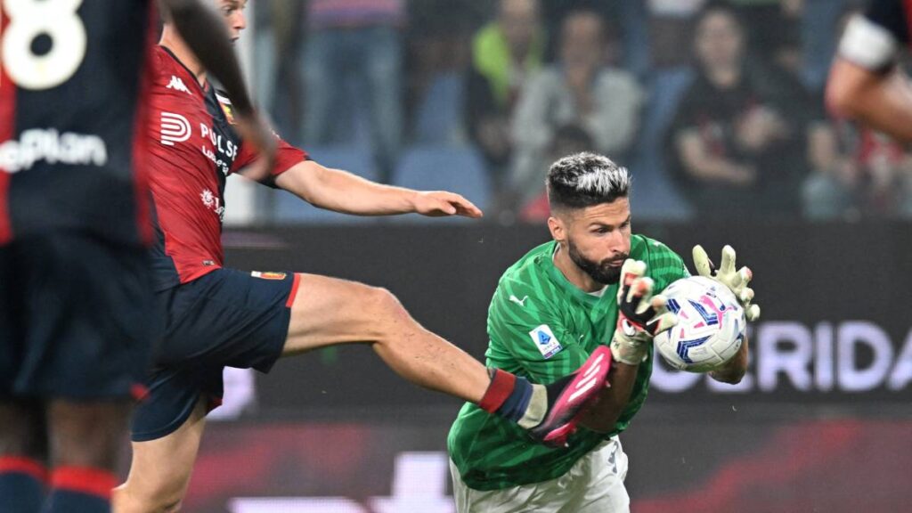 Olivier Giroud se convirtió en el héroe del Milan durante el fin de semana y, con su actuación, en el portero de la jornada en la Serie A.