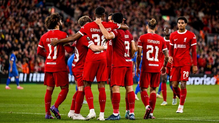 Liverpool vuelve a ganar y tiene puntaje perfecto en Europa League