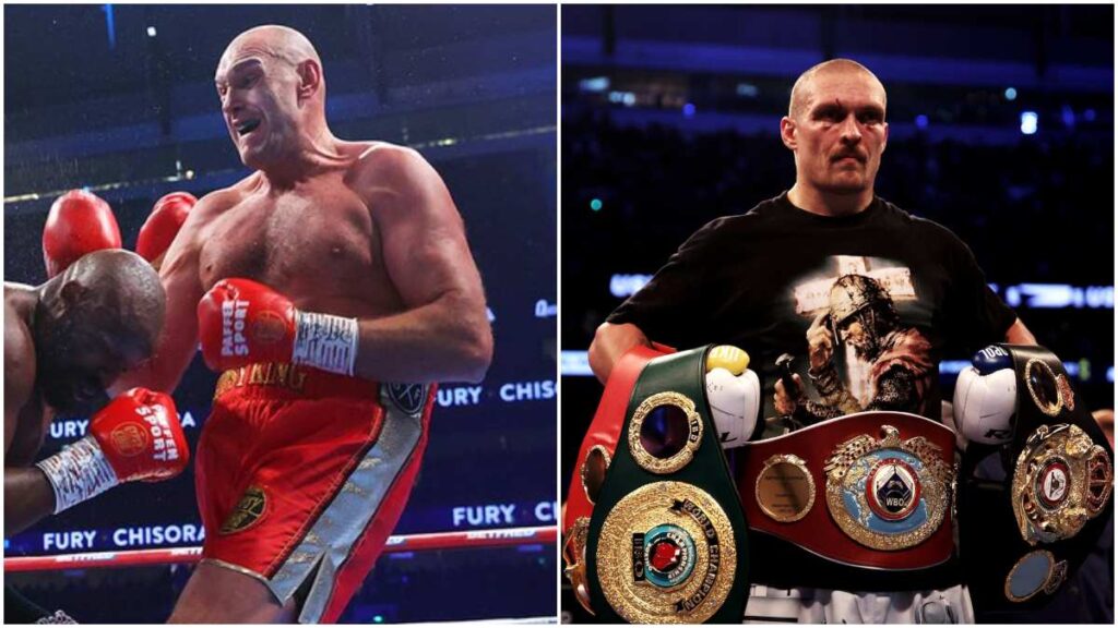 Tyson Fury y Oleksandr Usyk firman su pelea | X: @DAZNBoxing, @trboxing