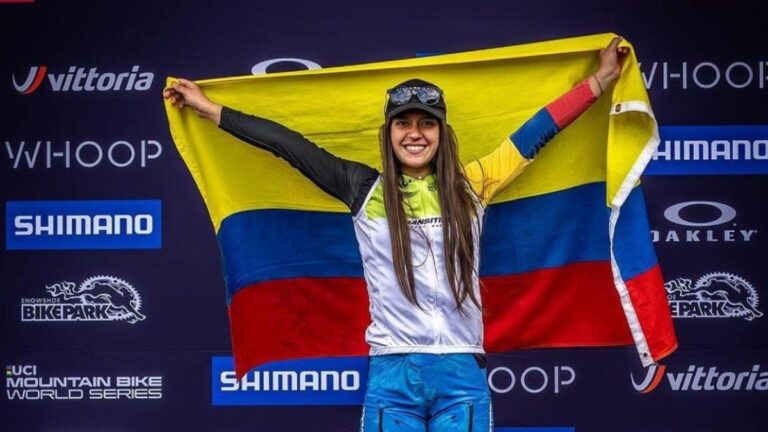 Valentina Roa conquista un histórico título de downhill para Colombia en la Serie Mundial de MTB