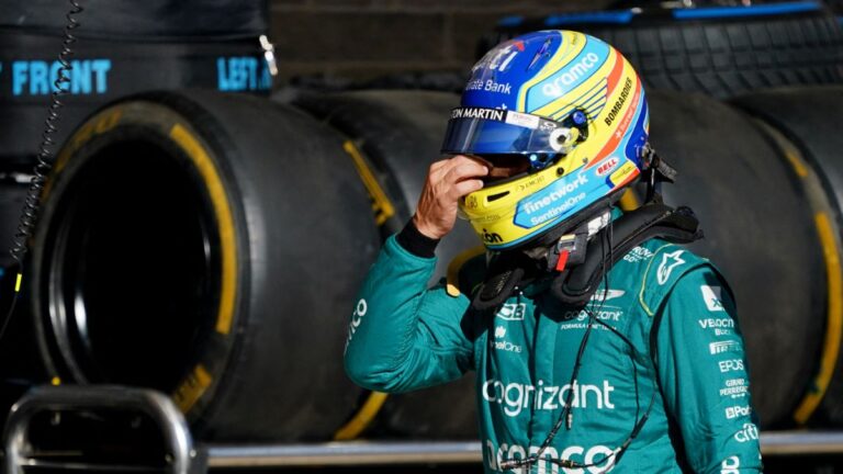 Fernando Alonso, decepcionado de Aston Martin en la qualy del Gran Premio de Estados Unidos