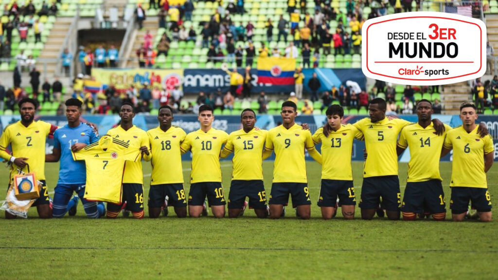 Selección Colombia Sub 23 rinde un homenaje solidario a Luis Díaz. - @FCFSeleccionCol.