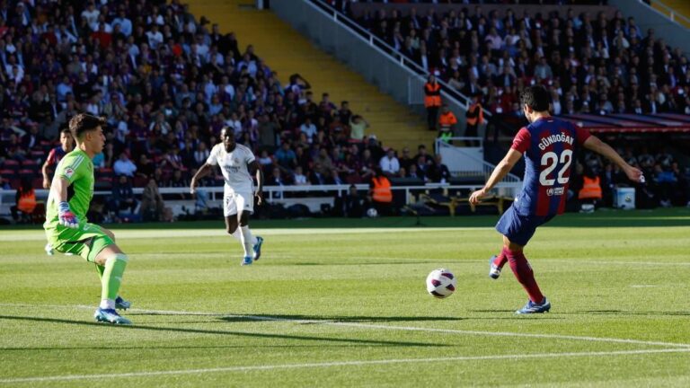 Barcelona 1-0 Real Madrid: ¡Gündogan abre el marcador!