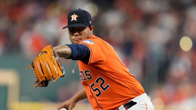 Bryan Abreu podrá lanzar en el juego 7 con Astros; MLB aplaza su suspensión al 2024