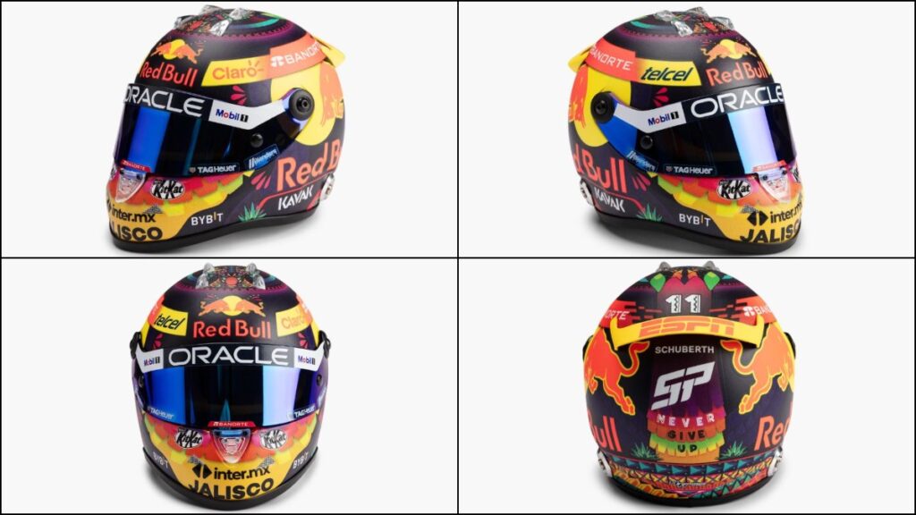 Este es el casco que usará Checo Pérez en el GP de México