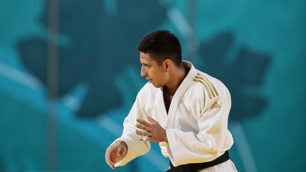Johan Rojas, en una competencia de Judo. - @OlimpicoCol.