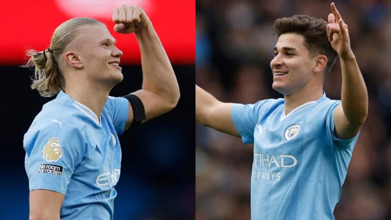 El Manchester City recupera la sonrisa en la Premier gracias a Haaland y Álvarez