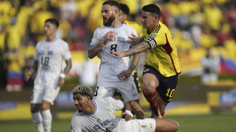 El 1×1 de Colombia ante Uruguay: a la ‘Tricolor’ se le escapan los tres puntos