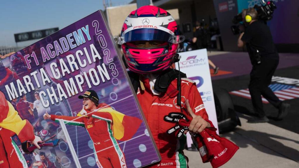 La española Marta García hace historia y se corona en la F1 Academy