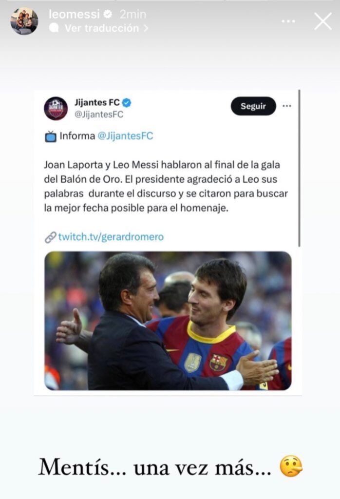La historia de Leo Messi para Gerard Romero