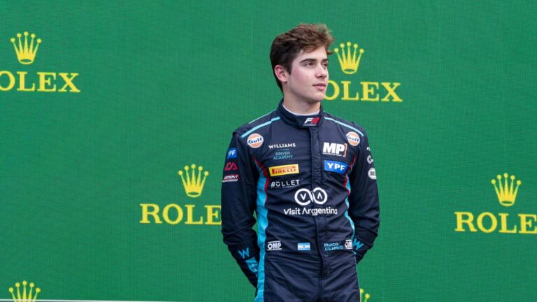Franco Colapinto tiene su lugar en la Fórmula 2 para 2024: el proceso para llegar a Fórmula 1