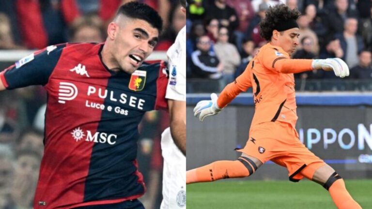 Johan Vásquez y su Genoa le ganan la partida a la Salernitana de Memo Ochoa en su regreso a la titularidad