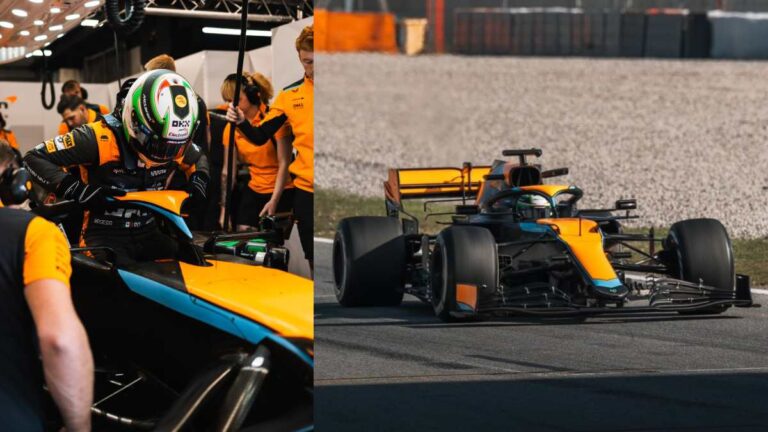 Pato O’Ward ya probó el MCL35M de McLaren en Barcelona: “Ya quiero que sea Abu Dhabi”