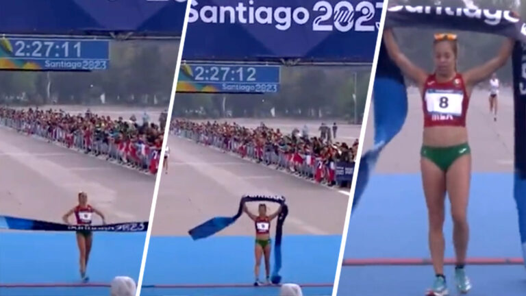 Citlali Cristian Moscote se lleva el oro e impone récord panamericano en el maratón de Santiago 2023