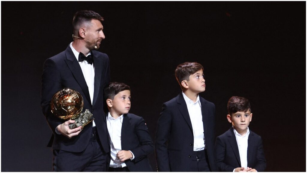 Messi en la ceremonia del Balón de Oro 2023 | Reuters; Lecocq