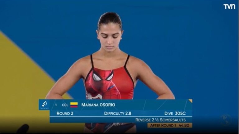 El peculiar traje de baño con el que la clavadista colombiana Mariana Osorio debutó en los Juegos Panamericanos 2023