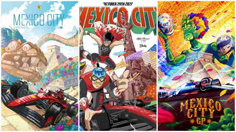Los espectaculares pósteres de las escuderías de la F1 para el Gran Premio de México